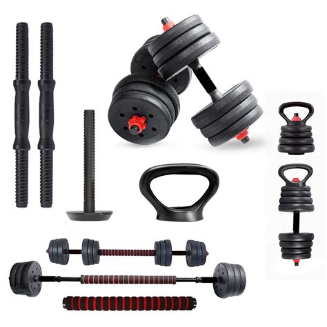Lifelong LLPVCKBC01 PVC Adjustable Kettle Bell Home Gym Set 10kg Plate ...