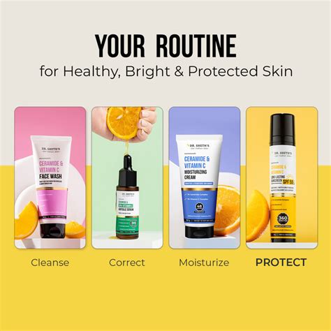 Ceramide & Vitamin C Long Lasting Sunscreen - 50gm – Dr Sheth's