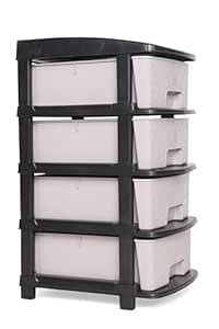 Smarttex™ Plastic Modular Drawer Storage Chest Of Drawers Organizer ...