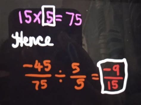 Express -45/75 as a rational number with numerator 15 - Brainly.in
