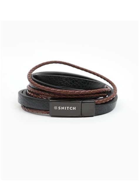 Buy Men's EternaWrap Black Braclet Online| SNITCH