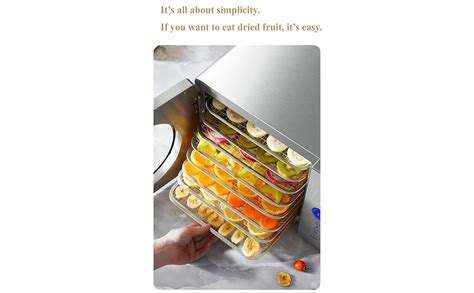 FATHOM Food Dehydrator 1200W, 8 Trays | 304 SUS, Built-In Power Saver ...