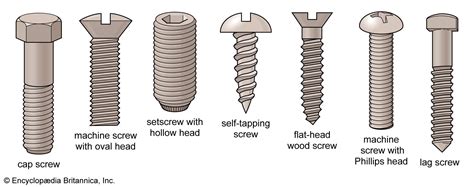Image result for Machine Screw Types