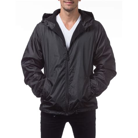 Pro Club Men's Fleece Lined Windbreaker Jacket - Walmart.com