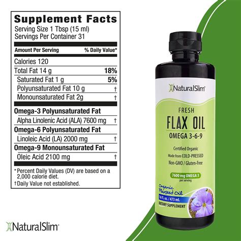 MULTIVITAMÍNICO NATURALSLIM ® FLAX OIL ACEITE DE LINO CON OMEGA 3-6-9 473 ML