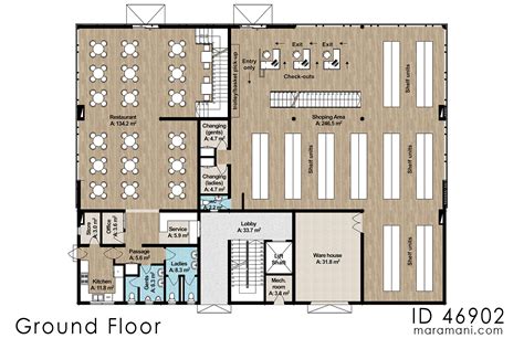 Commercial Building Plans Blueprints Semi Commercial Building Floor