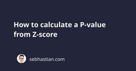 Use Z-Score to Find P Valiue 的图像结果