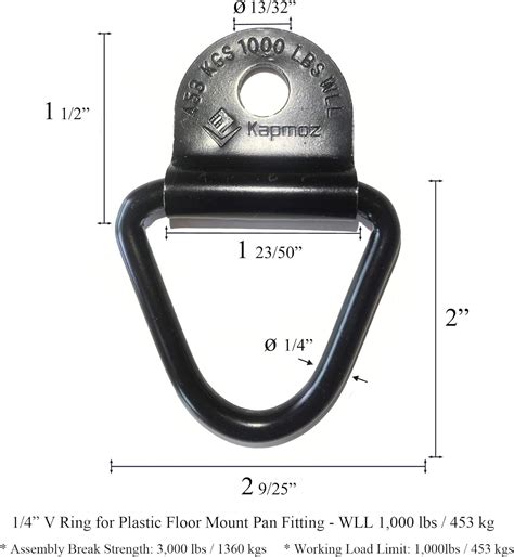 Buy Heavy Duty Truck Bed Tie Down Anchors Rings Trailers Hook Cargo ...