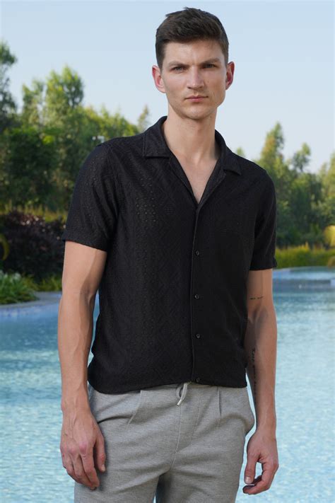 Theory - Crotchet Shirt - Black – POE.NET