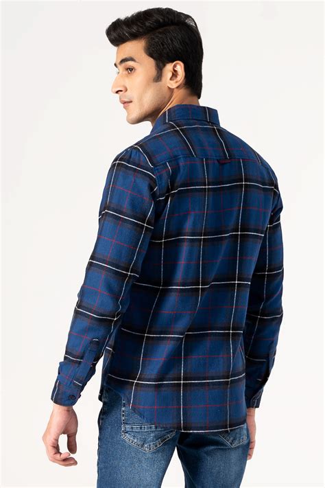 Shop CASUAL SHIRT BLUE CHECK For Men Online