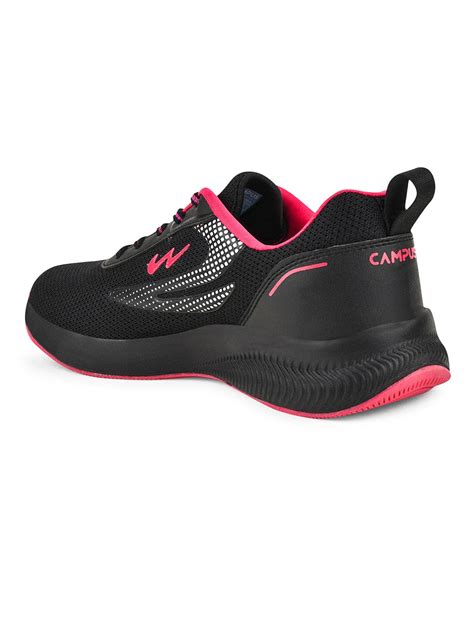 Buy Running Shoes For Women: Camp-Fizz-Blk-Rani | Campus Shoes