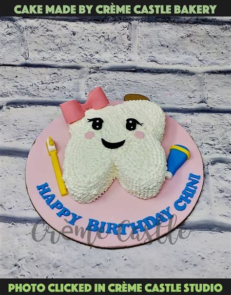 Tooth shape Cake – Creme Castle
