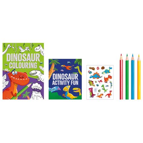 Ultimate Dinosaur Activity Pack With Activities, Colouring, Stickers ...
