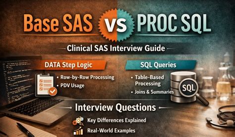 Base SAS vs PROC SQL: Differences, Examples & Top Interview Questions ...