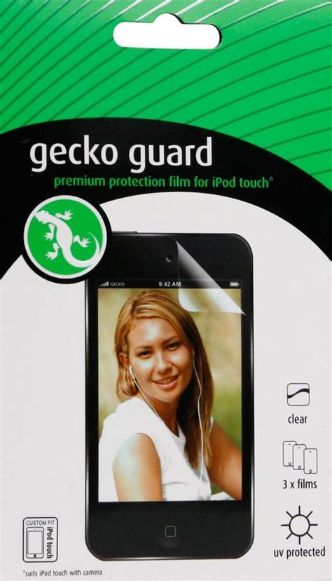 Gecko Guard Clear (3 X Films) For Ipod Touch 4G : Amazon.in: Electronics
