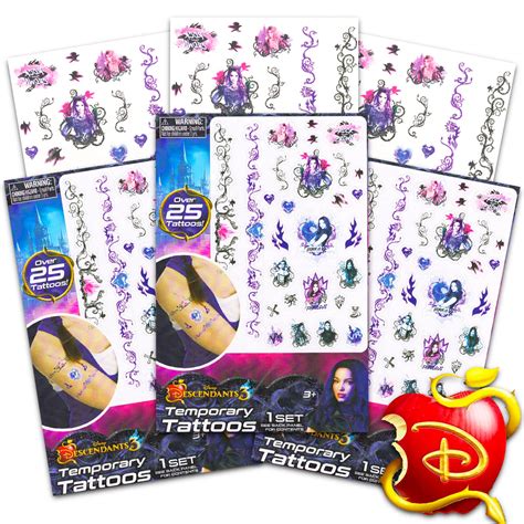 Buy CrenstoneDisney Descendants Temporary Tattoos for Kids Bundle ...