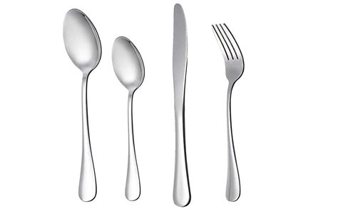 Olrada Food Grade Stainless Steel 2mm,14 Guage 24 Piece Cutlery Set ...