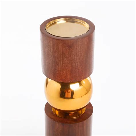 Buy Splendid Dastkari Wood and Metal Candle Holder from Home Centre at ...