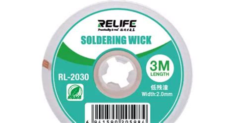 RELIFE RL-2030 LOW RESIDUE SOLDERING WICK