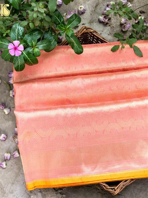 Handloom Banarasi Katan Silk Zari Tanchoi Saree – Khinkhwab