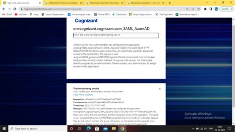 [Resolved] Cognizant Technology Solutions — I'm not able to login in ...