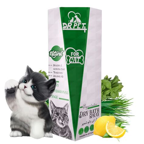 Dr. Pet Plus Dry Bath Cat Shampoo for Normal Cat, Kitten | Cleanse ...