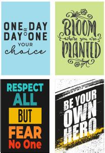 Motivational Quote Inspirational Poster for Home Office, Gym Study ...