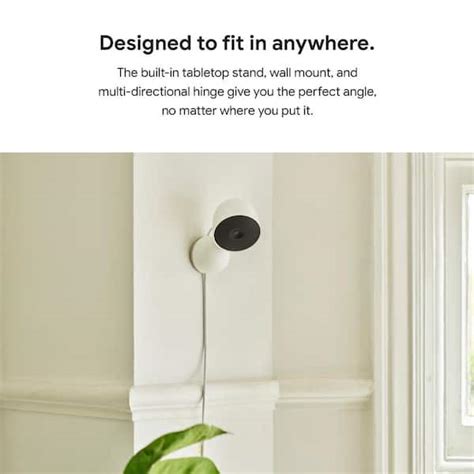 Buy Nest Cam - Indoor Wired Smart Home Security Camera - Snow Online at ...