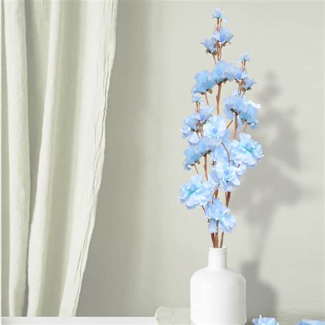Buy HOMESAKE Set of 2 Artificial Forsythia Flower Sticks - 83.8cm from ...