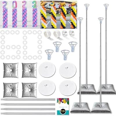 DECOJOY Balloon Columns Stand Set of 4, 7 Feet India | Ubuy