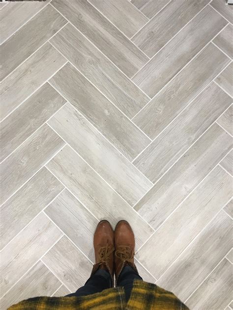 Herringbone Bathroom Floor Tiles