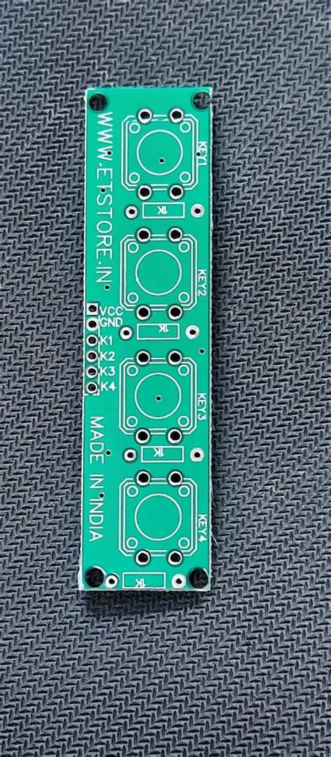 2pcs PCB for 4 Key switch Module Keypad 12X12 WIDTH SWITCH : Amazon.in ...