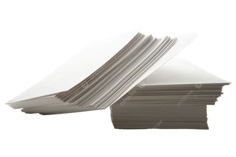 Stack Of White Paper Cards Closeup, Stack, Office, Design PNG ...