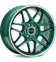 MOTEGI RACING MR158 Tsubaki Hokkaido Green w/Machined Lip | Tire Rack