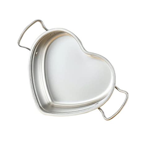 Buy BESTonZON Kitchen Soup Pot Heart Shape Stockpot Cooking Pot Small ...