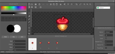 Animation Editor 的图像结果