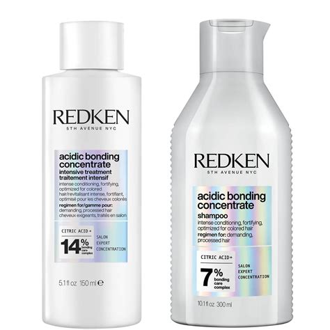 Redken Acidic Bonding Concentrate Intensive Pre-Treatment and Shampoo ...