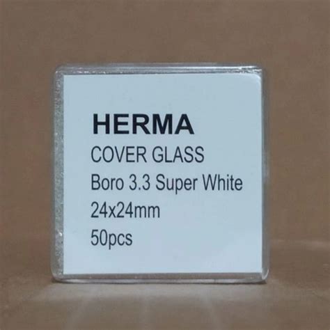 Jual Kaca Preparat Deck Object Cover Glass Mikroskop 24x24mm Herma ...