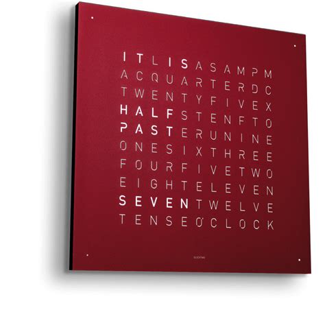 QLOCKTWO EARTH 45 RED VELVET - CLASSIC | QLOCKTWO