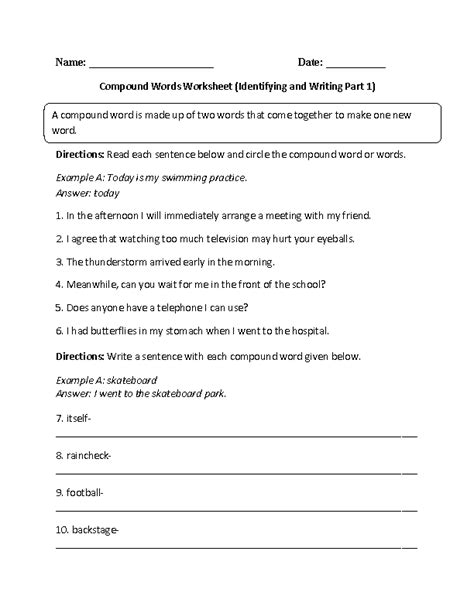 Englishlinx.com | Compound Words Worksheets