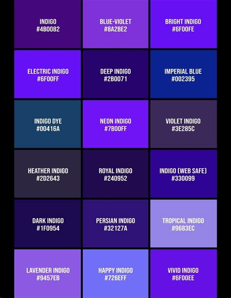 The Ultimate List of 245+ Shades of Purple Color With Names, Hex, RGB ...