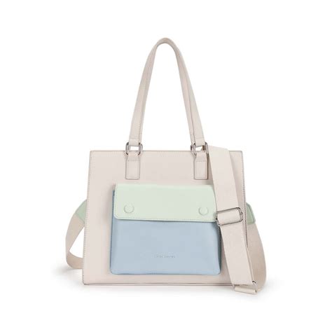 Buy Online Pastel Colorblock Satchel Bag - f253salas08wh1 | Fastrack