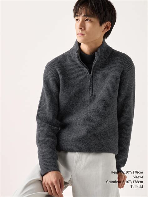Unisex SOUFFLÉ YARN HALF-ZIP SWEATER | UNIQLO CA