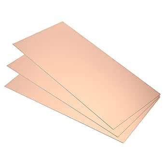 PATIKIL FR4 Single Side Copper Clad Laminate PCB, 3 Pack 200 x 100 x 1 ...