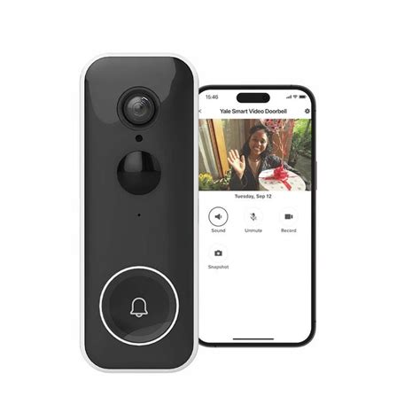 Yale Smart Video Doorbell 1080p Full HD image, live viewing, and night ...