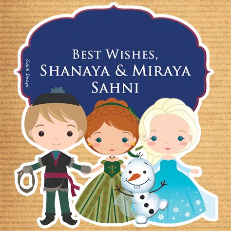 Frozen Shaped Gift Stickers – Cupik Design India