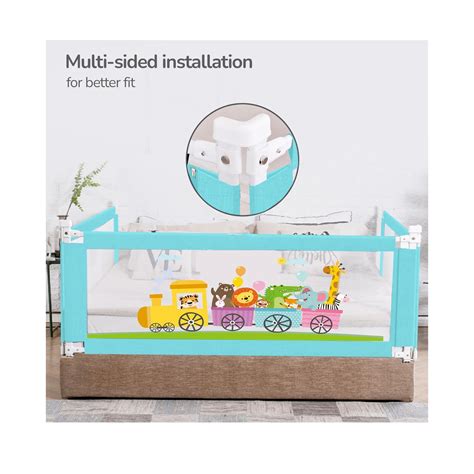 R for Rabbit Safari Bed Rails Blue - Cureka