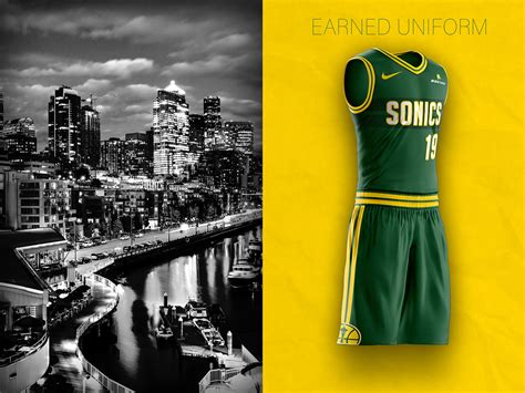 Seattle Supersonics Logo and Uniform Concept :: Behance