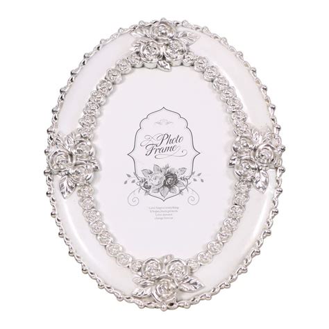 Ananya Enterprises Photo Frame and Silver Design Flower Round Shape ...