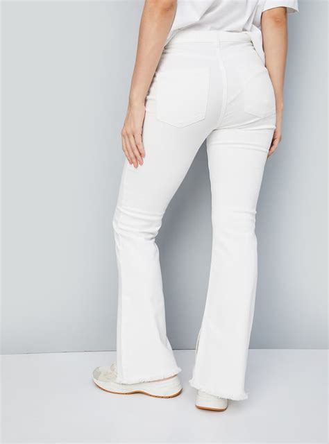 Buy Women Solid Bootcut Jeans Online at just Rs. 1299.0 - 1000014737205 ...